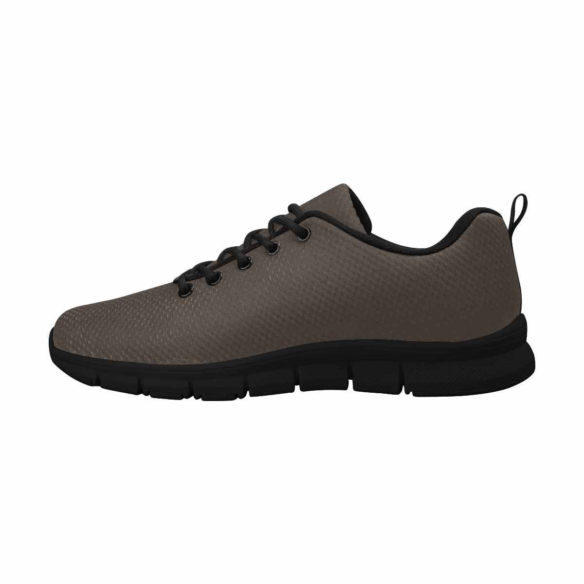 Sneakers For Men, Dark Taupe Brown - Canvas Mesh Athletic Running