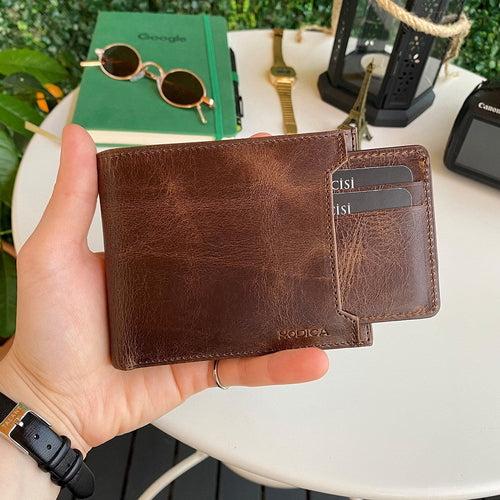 Dallas - Genuine Leather Kangaroo Wallet + Card Holder