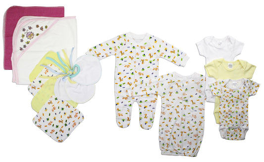 Newborn Baby Girls 14 Pc Layette Baby Shower Gift