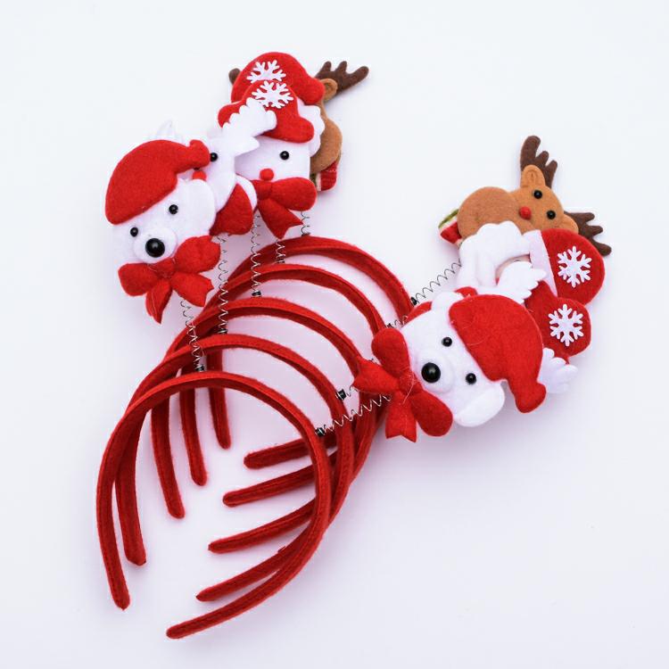 Santa hat kids antler gift gift Christmas tree pendant glow headband christmas headband christmas decoration