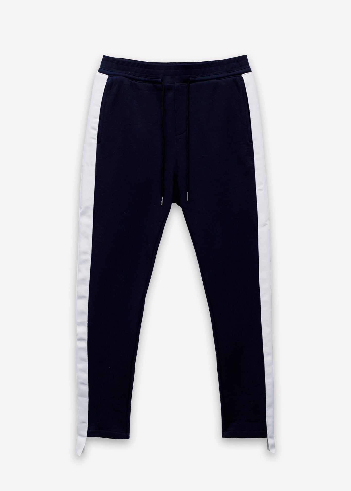 Konus Men's Sweatpants w/ Side Stripes in Navy