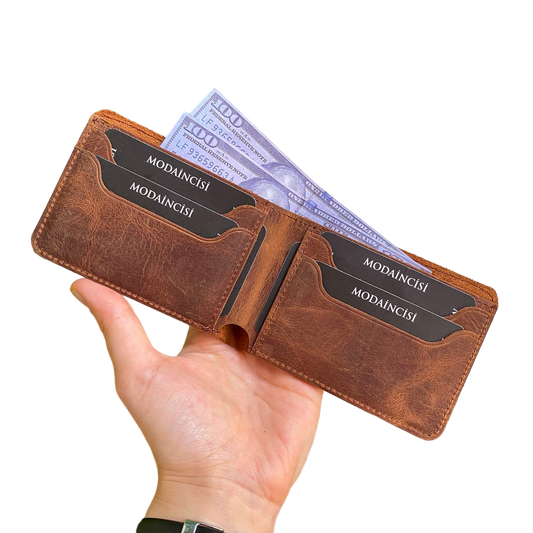 Tulipa - Genuine Leather Natural Wallet