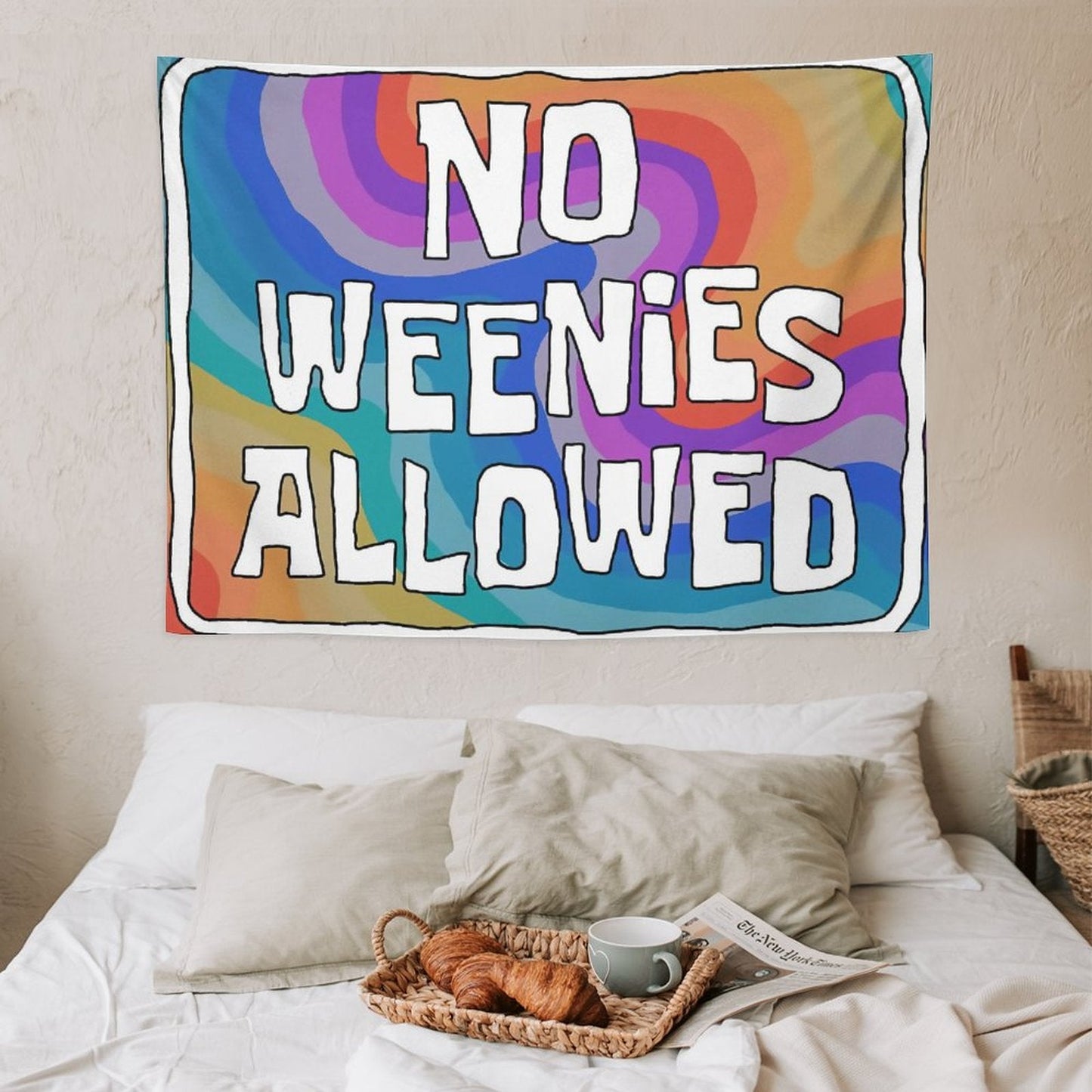 No Weenies Allowed Tapestry