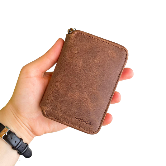 Porto - Genuine Leather Wallet with Zipper Feature