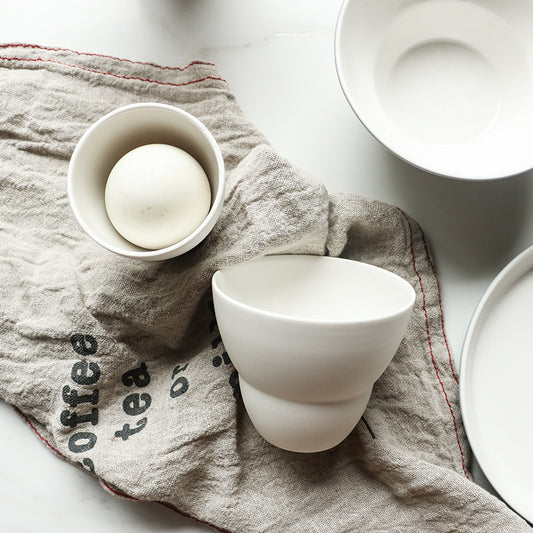 Manufacturer's breakfast dish set, new creative milk cup, western restaurant, salad bowl, hotel special dim sum plate