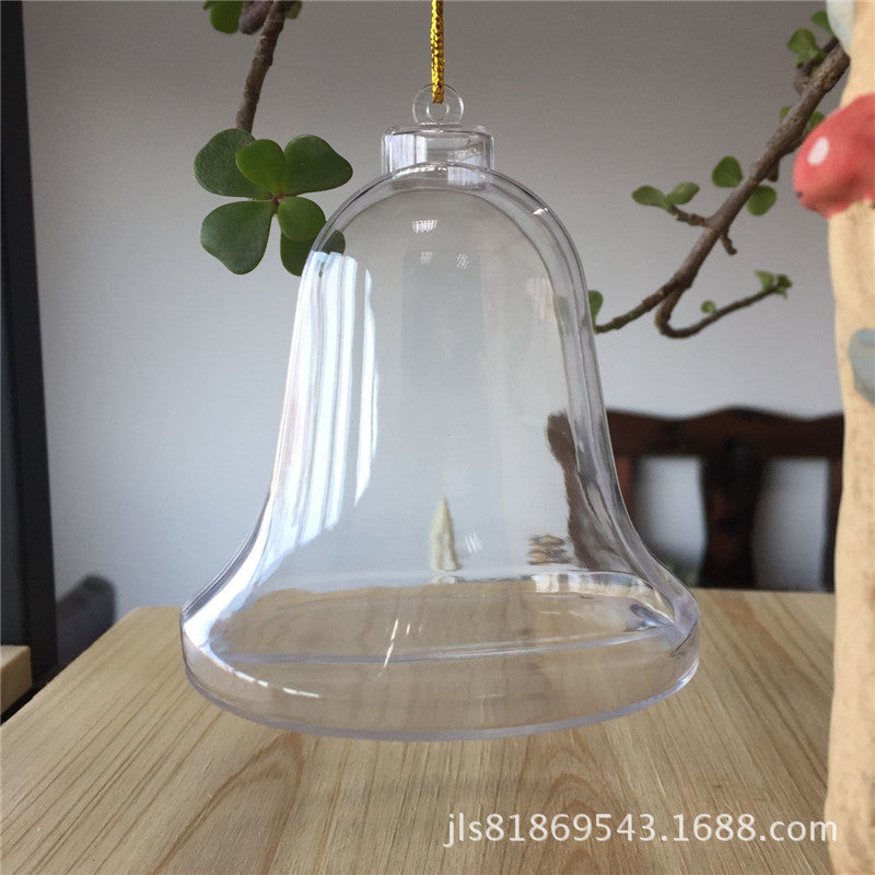 2023 New 85mm Bell Christmas Ornament Pendant Hangable and Openable Christmas Decoration Ball