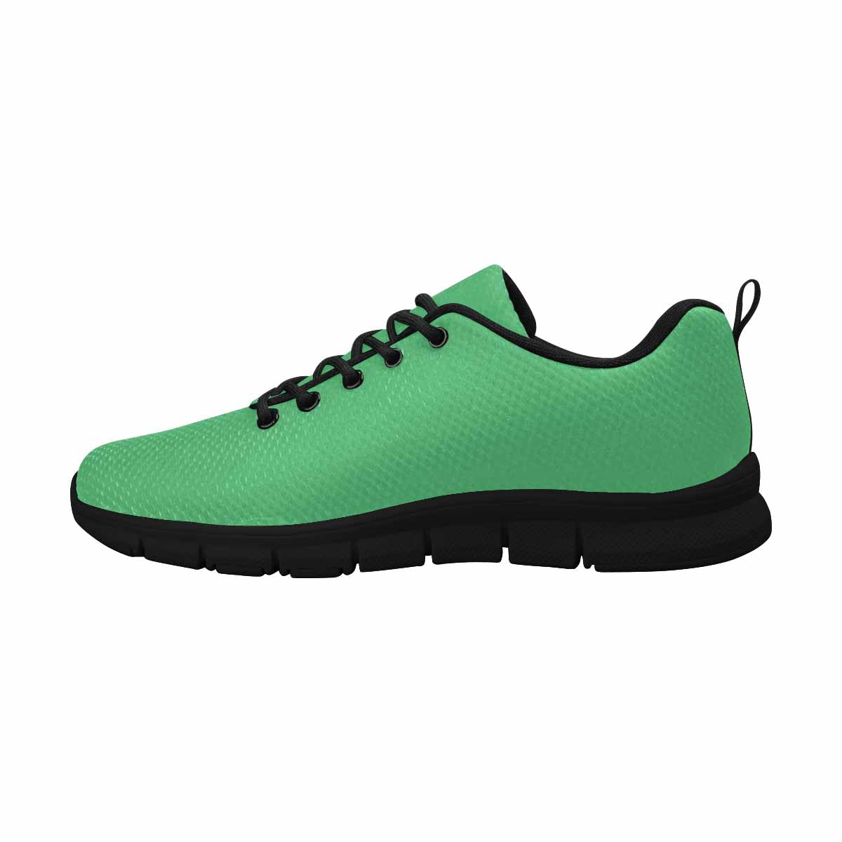 Sneakers For Men, Emerald Green - Canvas Mesh Athletic Running Shoes