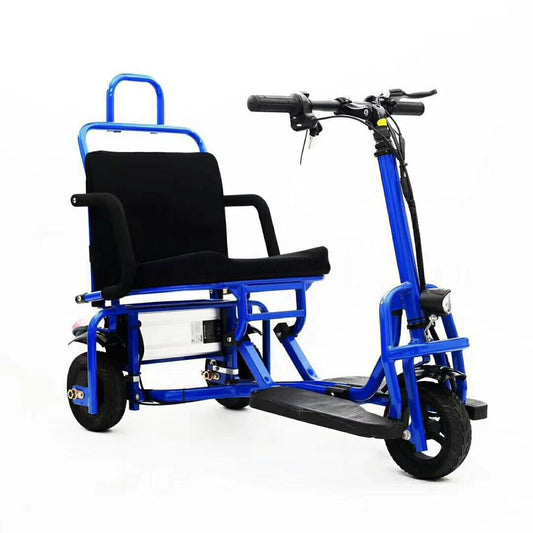 Folding electric tricycle