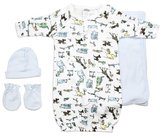 Boys' 4 Piece Layette Set