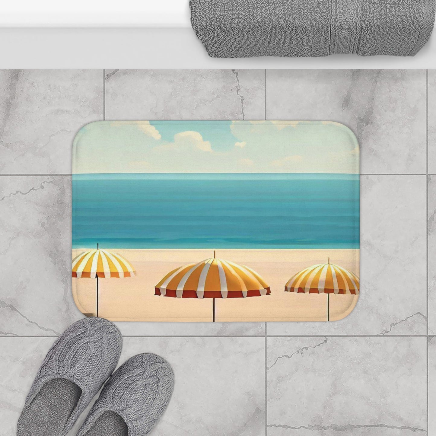 Lazy Beach Days Bath Mat