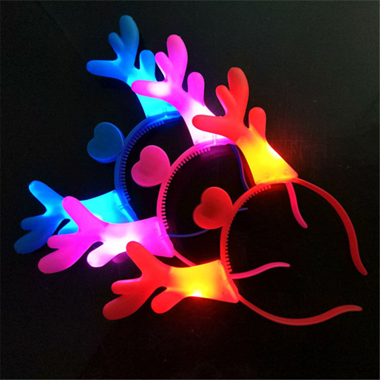 Santa hat kids antler gift gift Christmas tree pendant glow headband christmas headband christmas decoration