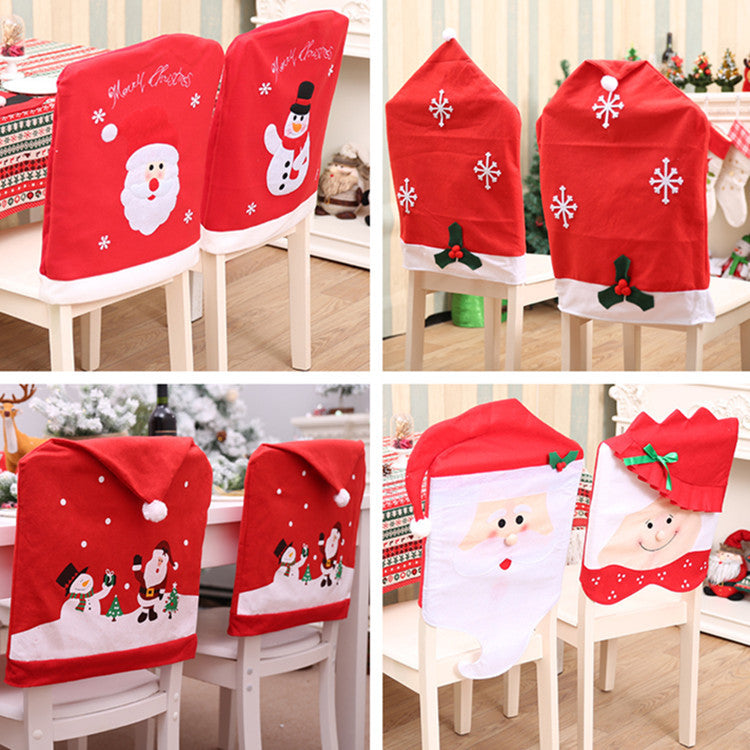 Christmas Decorations, Chair Sets, Wedding Banquets, Hotel Chairs, Covers, Dining Chairs, Santa Claus, Snowman Chairs, Sets