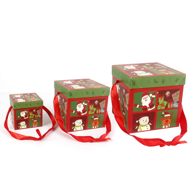 New Christmas Decoration Gift Box Supplies Paper Gift Gift Packaging Box Christmas Eve Apple Box Christmas Tree