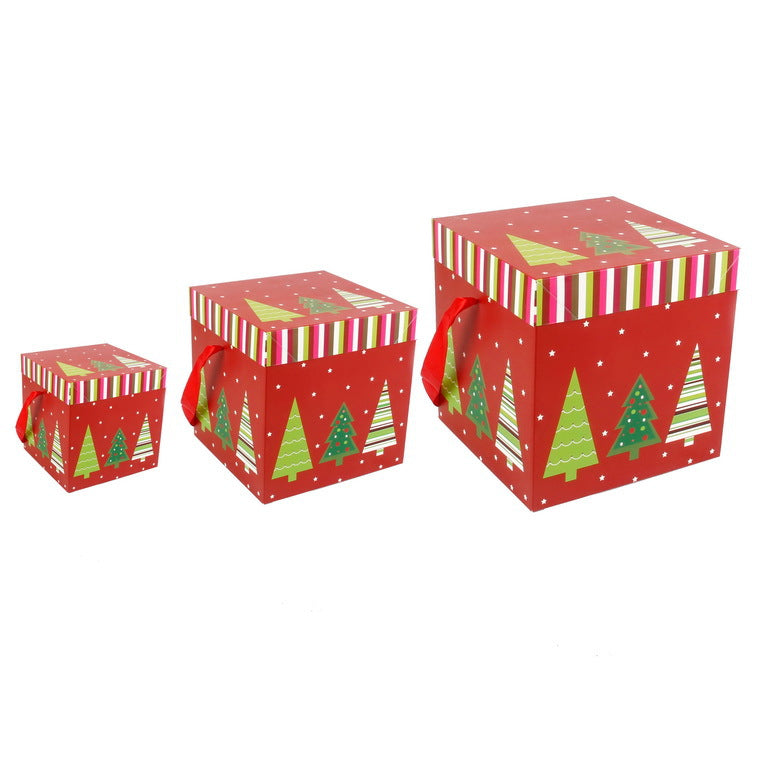New Christmas Decoration Gift Box Supplies Paper Gift Gift Packaging Box Christmas Eve Apple Box Christmas Tree