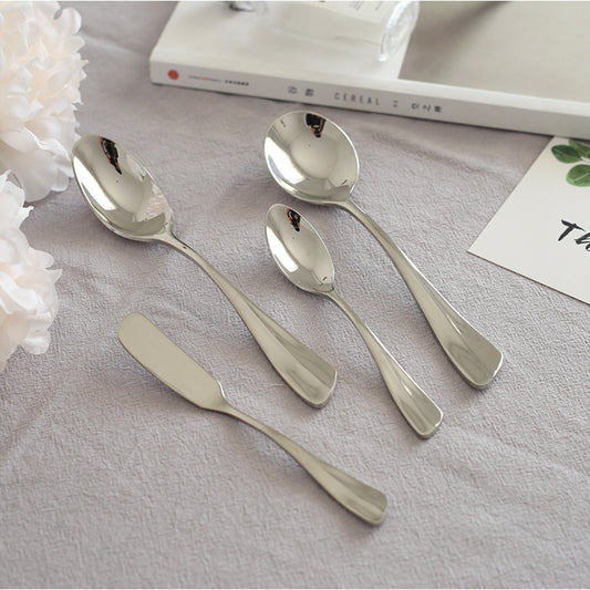 Stainless steel cutlery western dinner fork set 4-piece set of dinner knives and forks steak fork spoon hotel restaurant wholesale