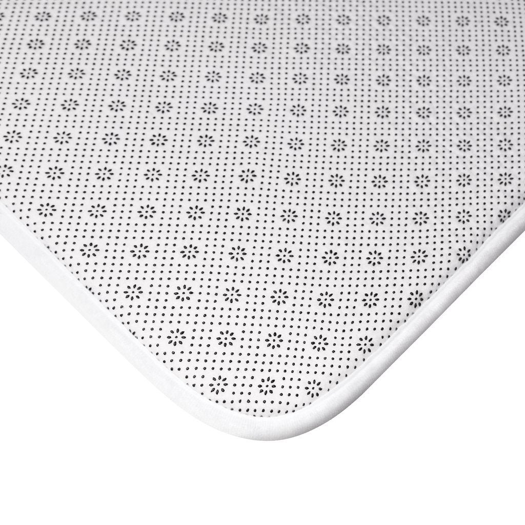 Siberian Husky Blue Bath Mat