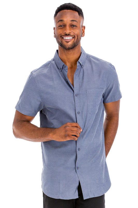 SIGNATURE SHORT SLEEVE BUTTON DOWN SHIRT