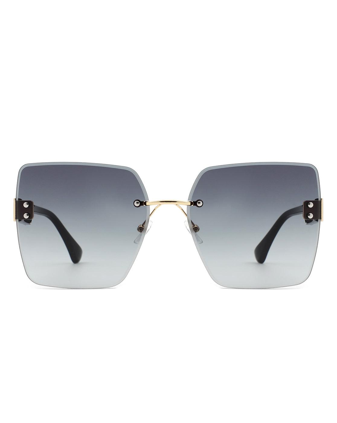 Kaelys - Women's Oversized Rimless Sunglasses