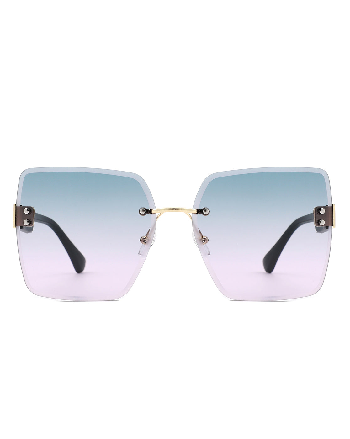 Kaelys - Women's Oversized Rimless Sunglasses