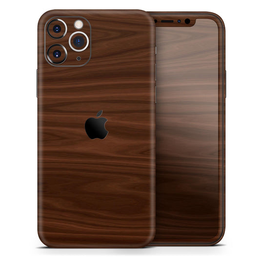Dark Brown Wood Grain - Skin-Kit compatible with the Apple iPhone 13,