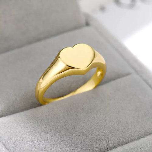 Stainless Steel Heart Ring