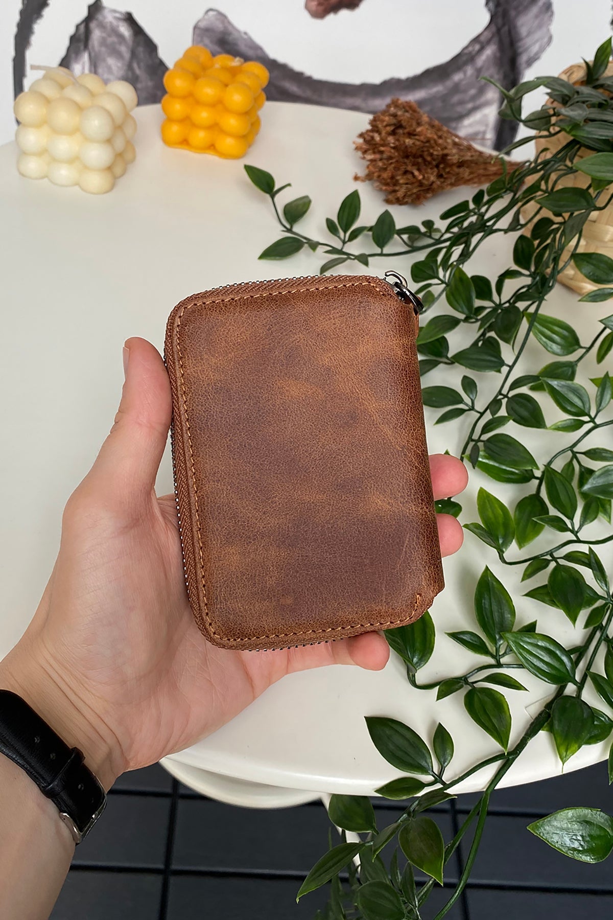 Porto - Genuine Leather Wallet with Zipper Feature