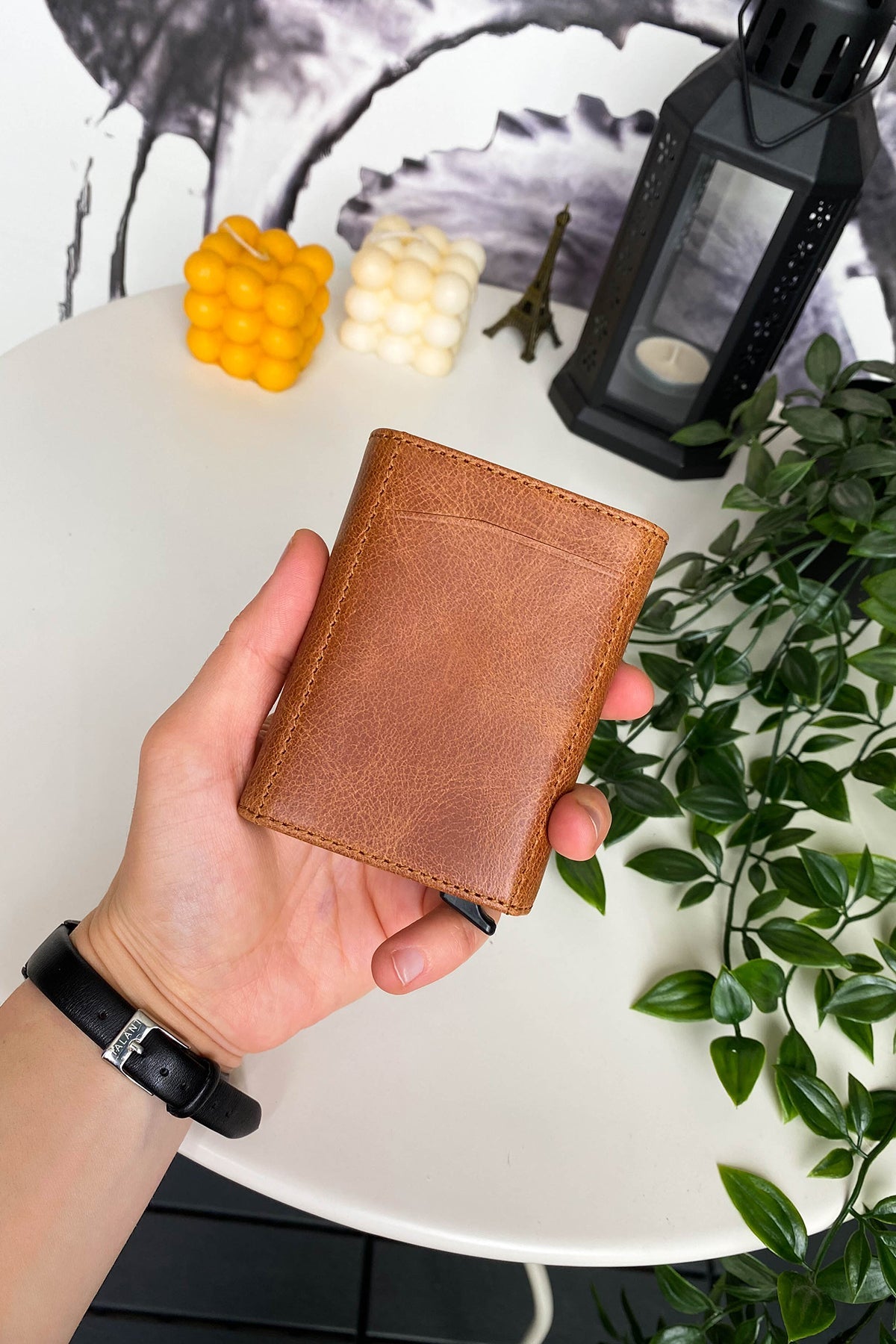 Pescol - Genuine Leather RFID Protection Card Holder/Wallet