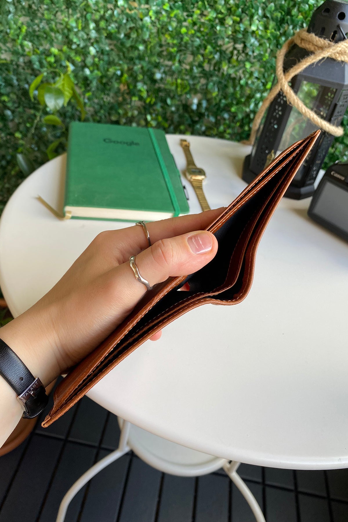 Atlanta - Genuine Leather Trifold Wallet with Coin Pouch Compartment