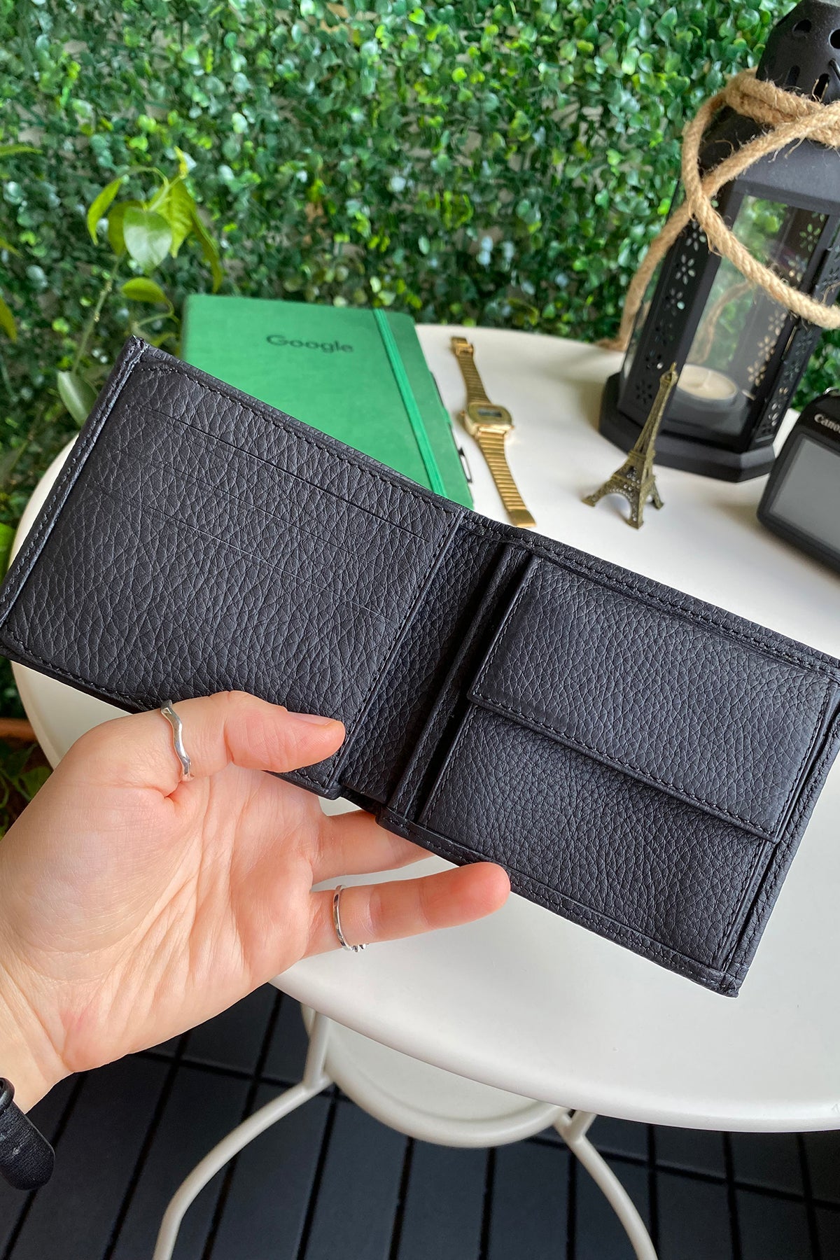 Atlanta - Genuine Leather Trifold Wallet with Coin Pouch Compartment