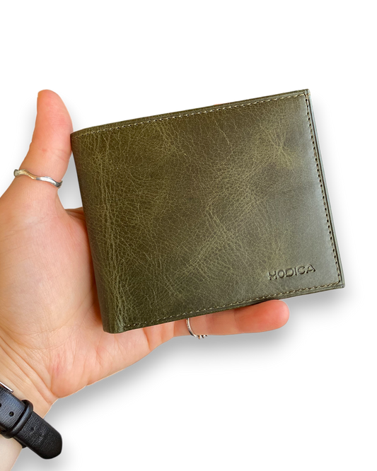 Atlanta - Genuine Leather Trifold Wallet with Coin Pouch Compartment