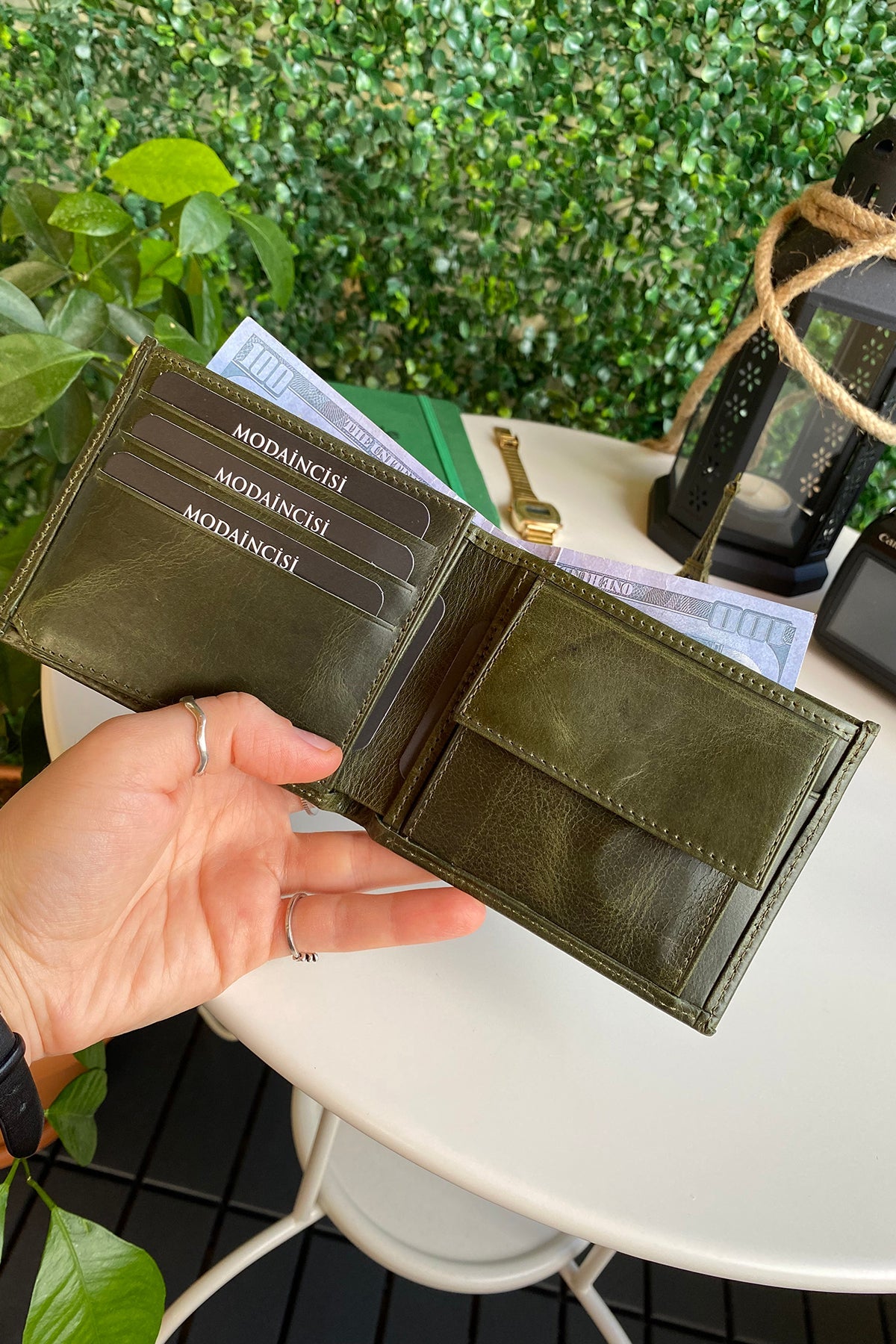 Atlanta - Genuine Leather Trifold Wallet with Coin Pouch Compartment