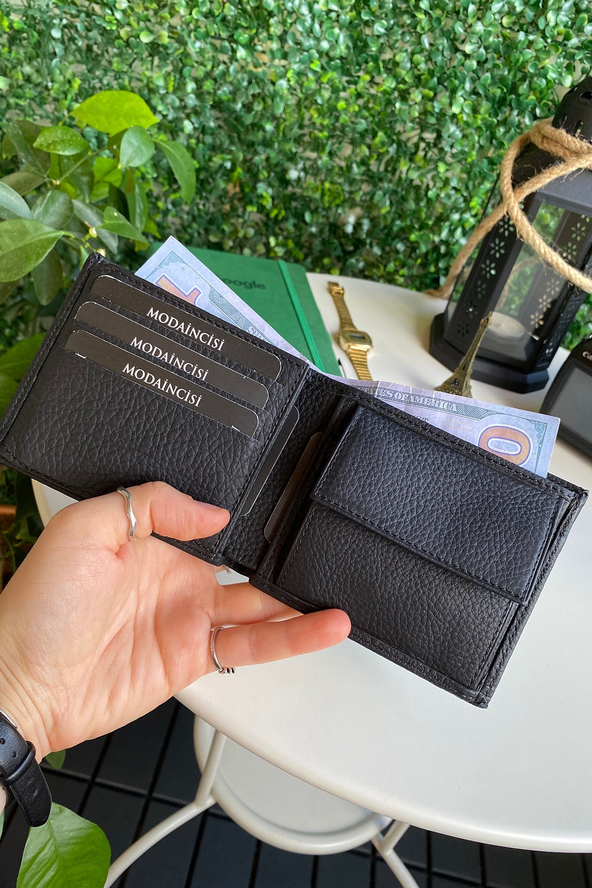 Atlanta - Genuine Leather Trifold Wallet with Coin Pouch Compartment