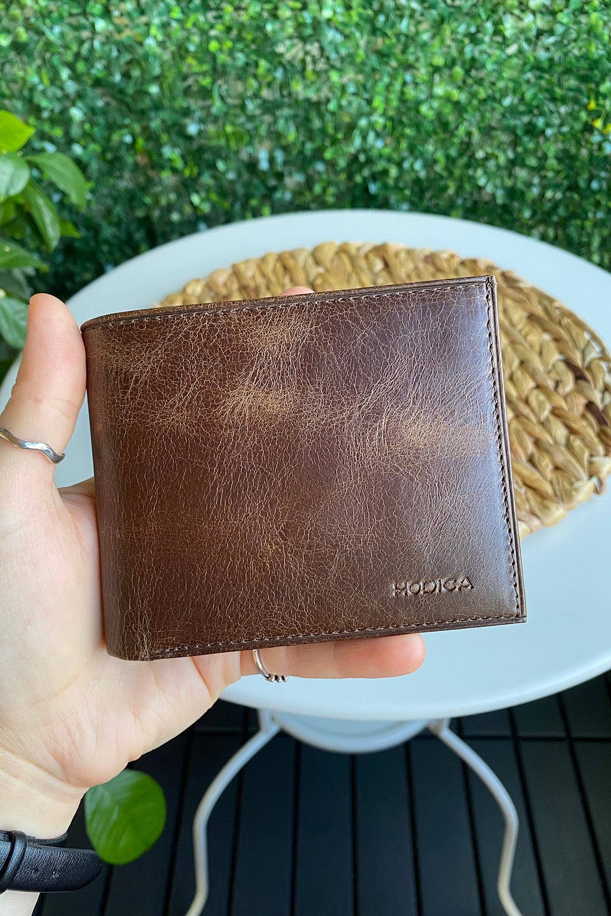 Atlanta - Genuine Leather Trifold Wallet with Coin Pouch Compartment