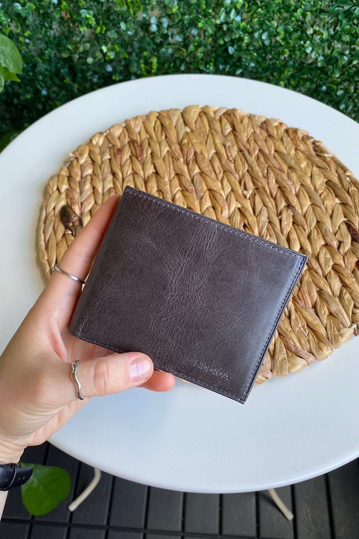 Atlanta - Genuine Leather Trifold Wallet with Coin Pouch Compartment