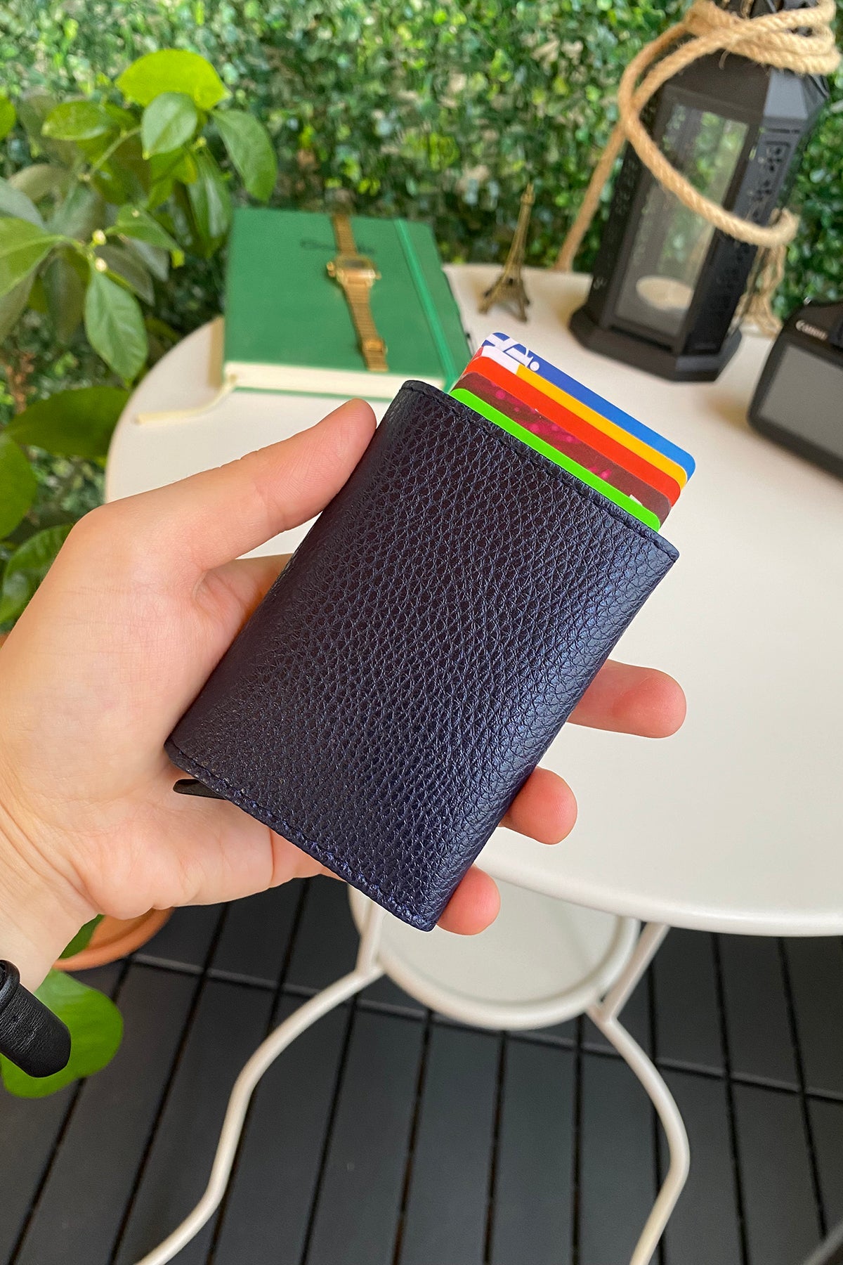 Agara  – PU Leather RFID Mechanism Card Holder/Wallet