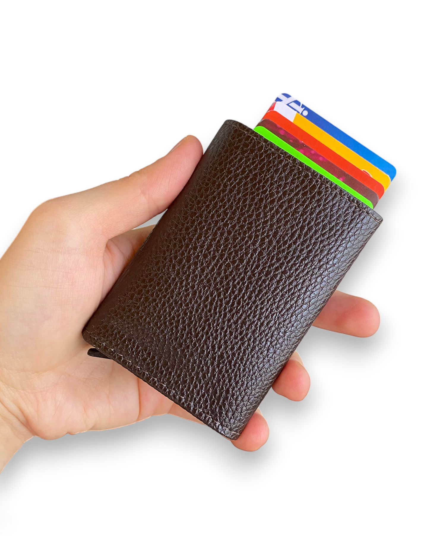 Agara  – PU Leather RFID Mechanism Card Holder/Wallet