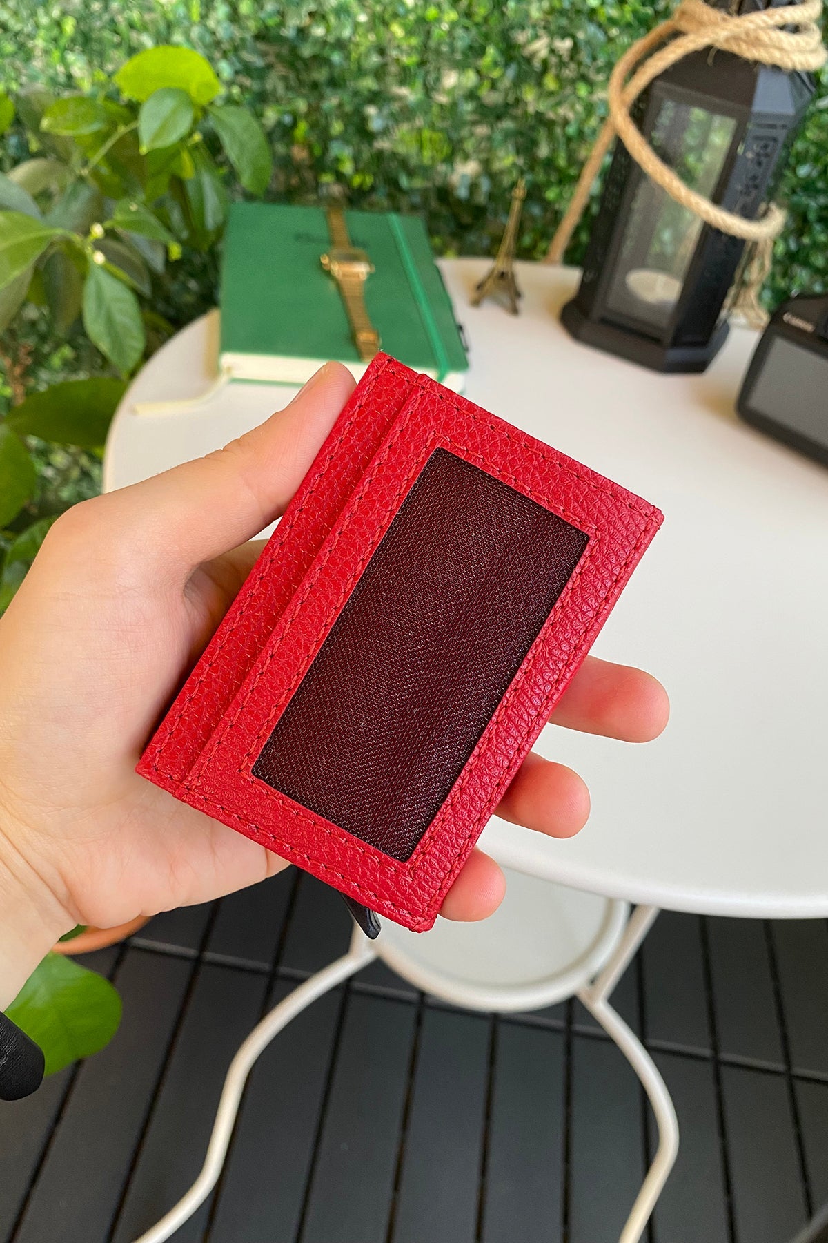 Agara  – PU Leather RFID Mechanism Card Holder/Wallet