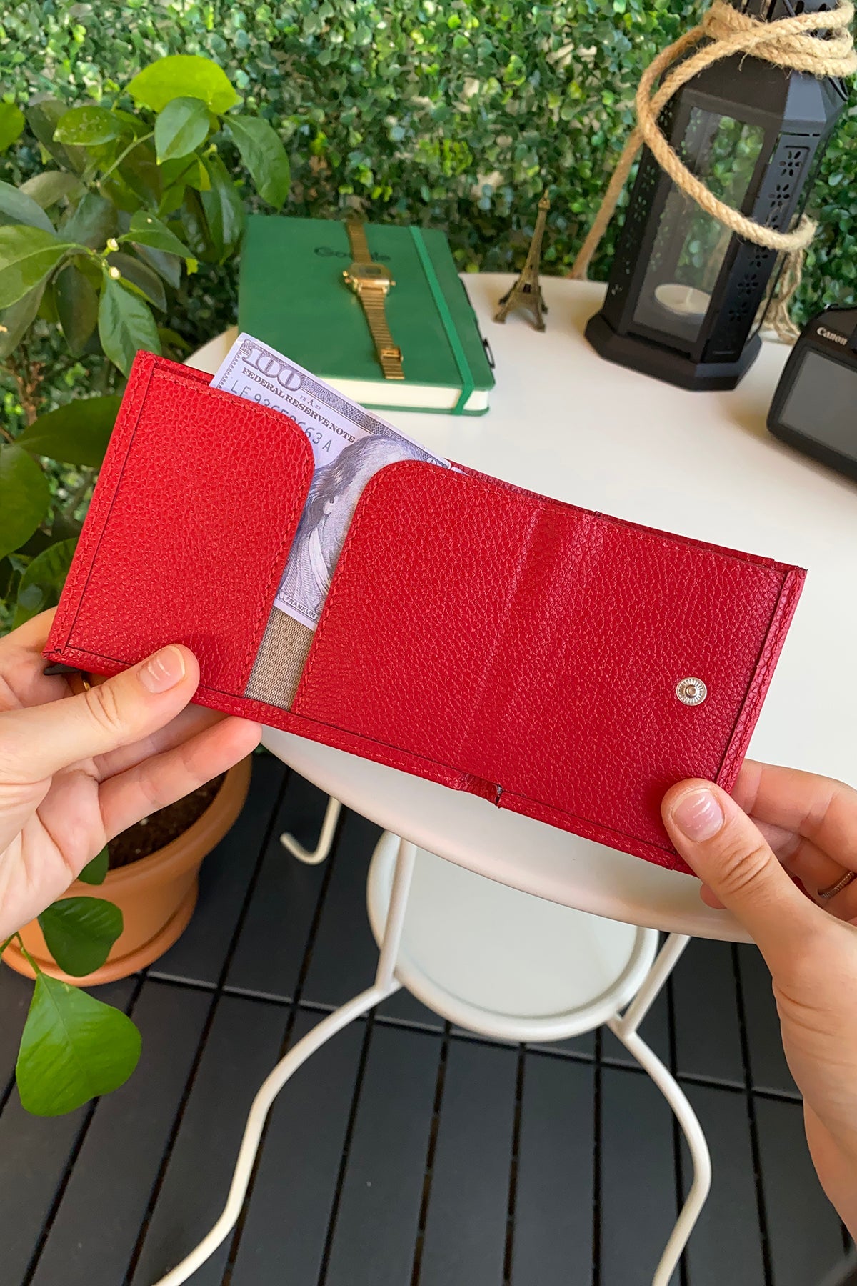 Agara  – PU Leather RFID Mechanism Card Holder/Wallet