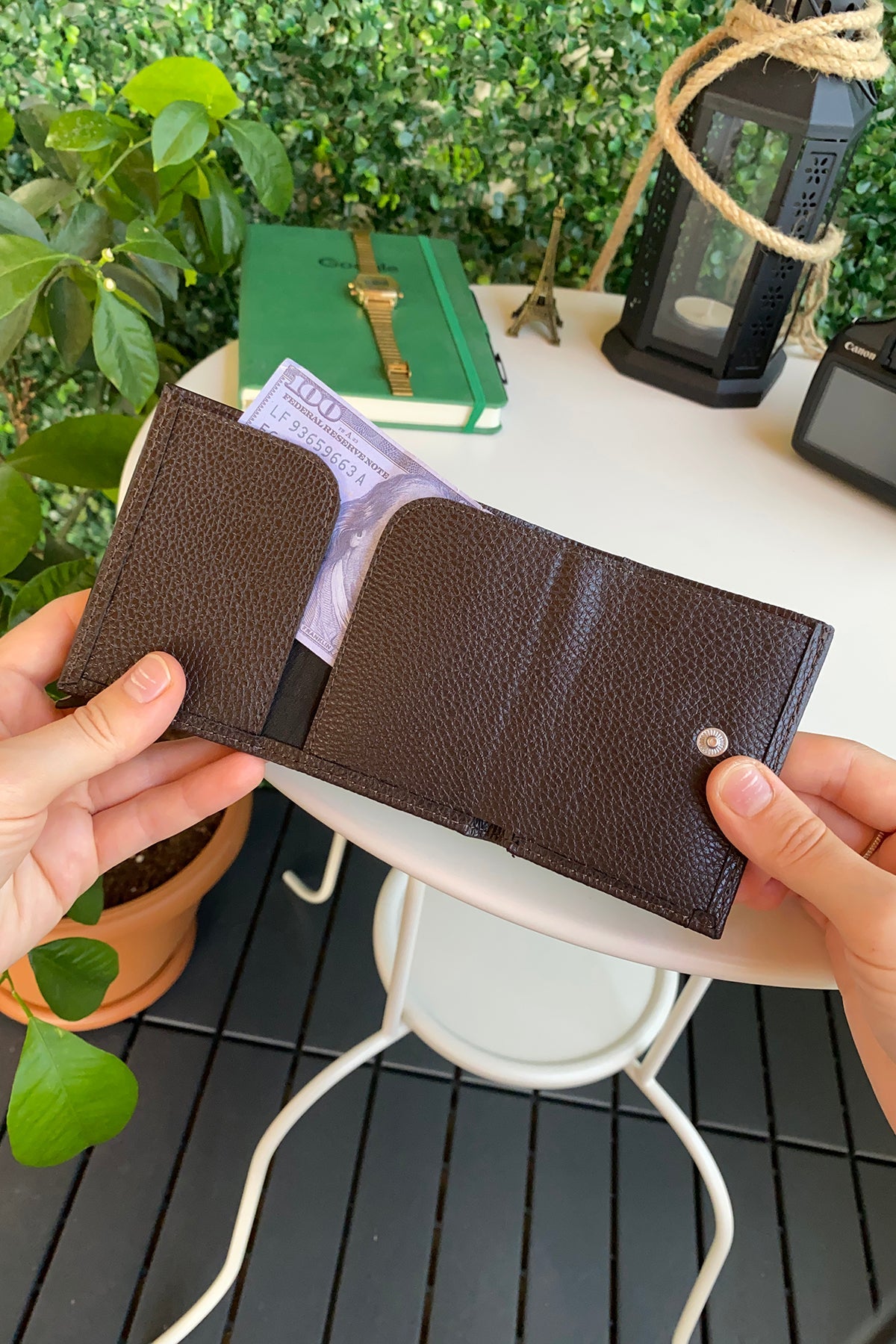 Agara  – PU Leather RFID Mechanism Card Holder/Wallet