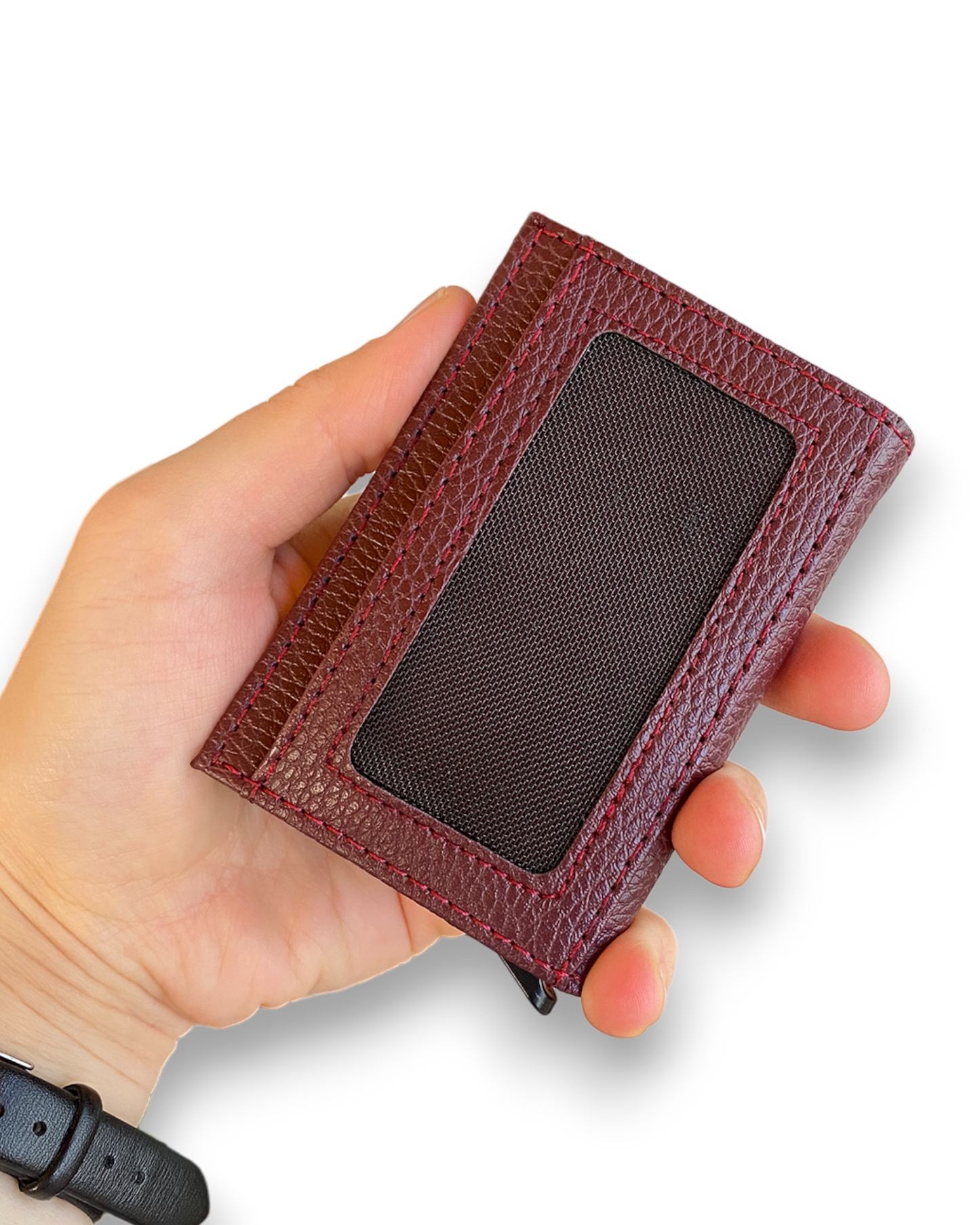 Agara  – PU Leather RFID Mechanism Card Holder/Wallet