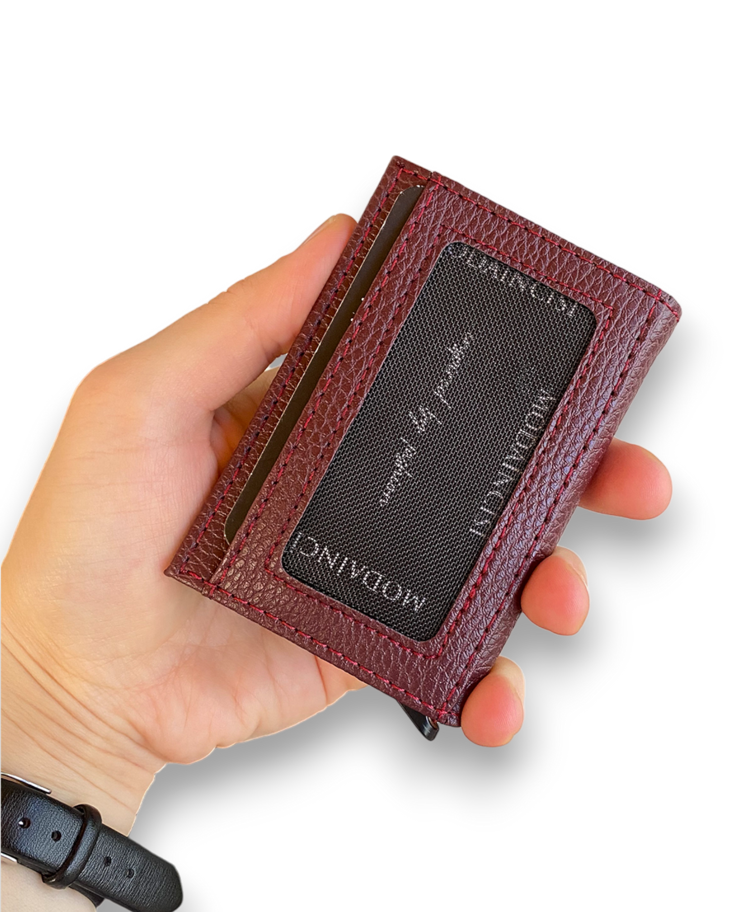 Agara  – PU Leather RFID Mechanism Card Holder/Wallet