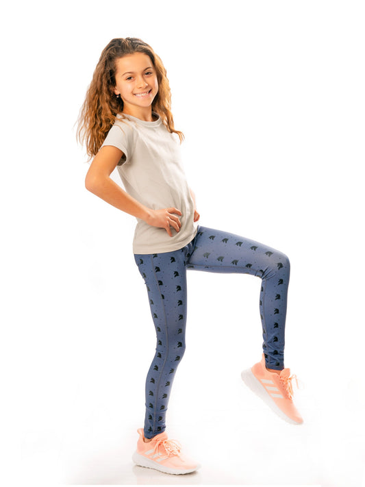 Girls Printed Leggings - Leena | Limeapple