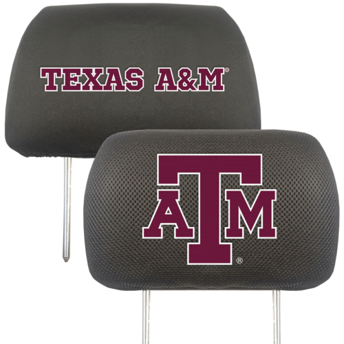 NCAA 2-PC CAR HEADREST COVER SET