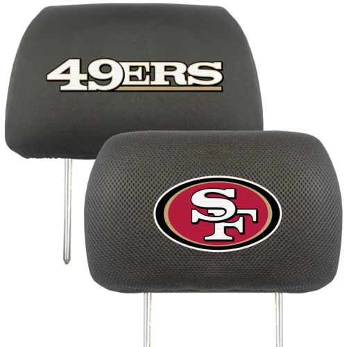 NFL 2-PC CAR HEADREST COVER SET