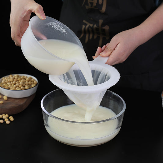 Soy milk filter household baby juice ultra-fine screen leak kitchen slag funnel creative residue filtration tool