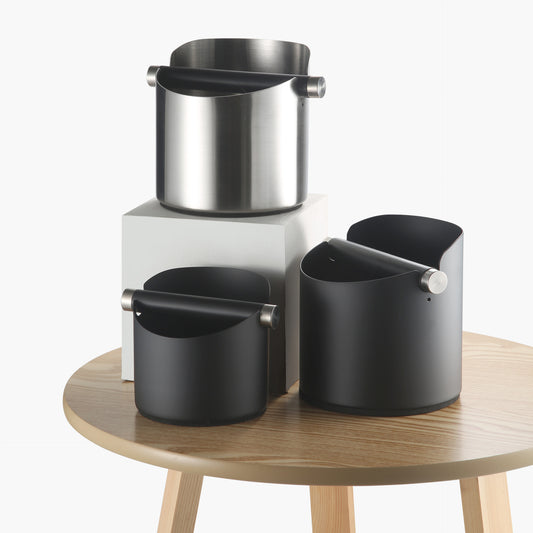 Cross-border source: coffee powder knocking bucket, espresso stainless steel knocking bucket, round small household coffee grounds bucket