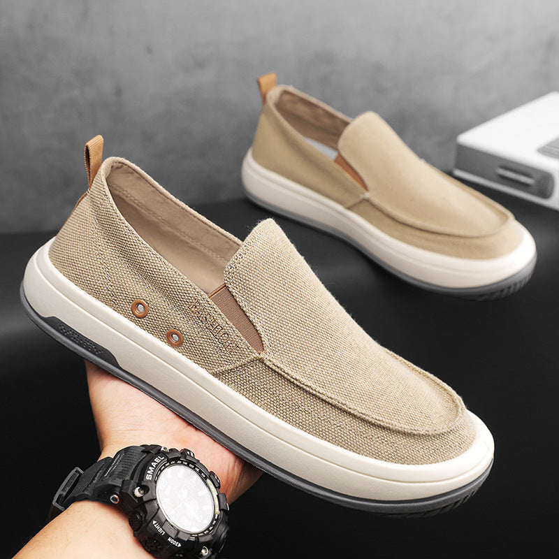 Spring/Summer 2025 New Casual Men's Shoes Trendy Versatile Sailing Shoes Breathable and Wearable Lightweight Espadrille Shoes