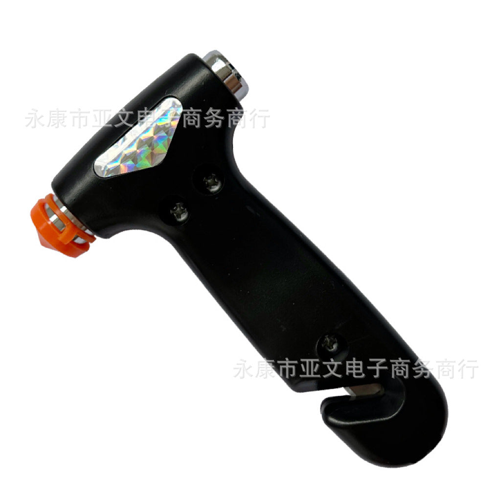 Vehicle safety hammer broken window, self-driving emergency tool, multi-functional two-in-one solid fire escape, breaking the life-saving hammer