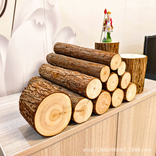 Log piles, fireplaces, decorative wood, tree stumps, shapes, wood, firewood, home accessories, ornaments, solid wood fences, props