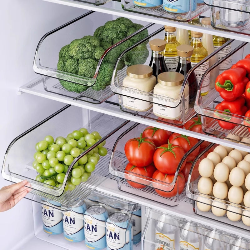 Household refrigerator storage box, organizer box, crisper box, food-grade kitchen special vegetable egg freezer storage artifact
